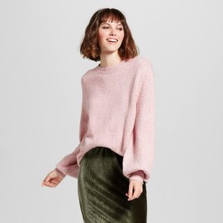 Who What Wear + Cocoon Sleeve Oversized Crew Neck Sweater