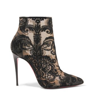 Christian Louboutin + Gipsy 100 Guipure Lace Ankle Boots