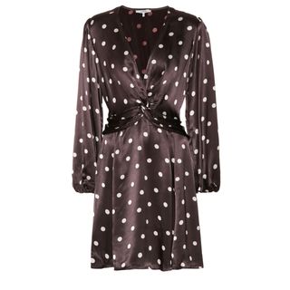 Ganni + Cameron Polka-Dot Dress