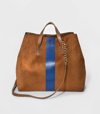 Who What Wear + Faux Suede Tote Handbag