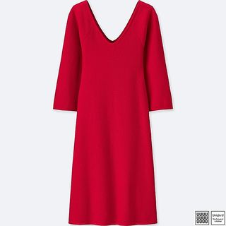 Uniqlo U + Cotton Cashmere V-Neck Dress