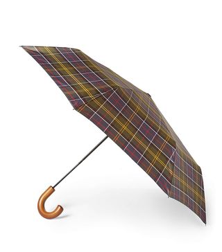Barbour + Telescoping Tartan Umbrella