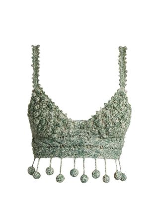 Rosie Assoulin + Carmen Miranda crochet cropped top
