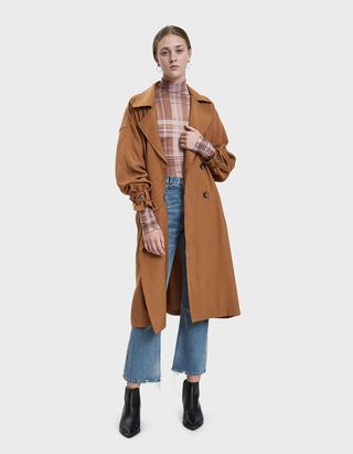 Farrow + Krisha Woven Jacket in Caramel