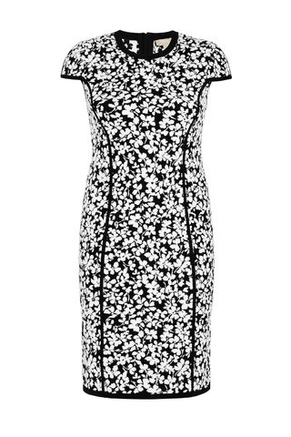 Michael Kors Collection + Floral Jacquard Sheath Dress