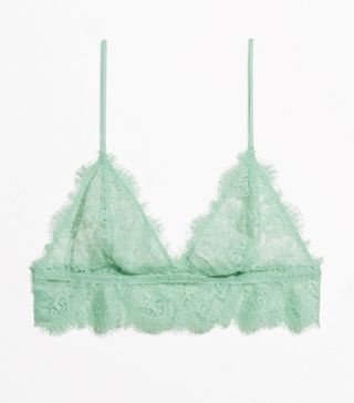 & Other Stories + Triangle Lace Bralette