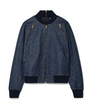 Tomas Maier + Zip-detailed Stretch-Cotton Bomber Jacket