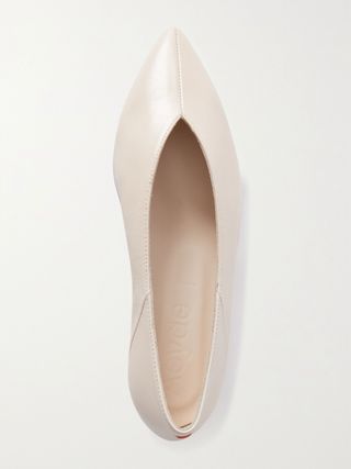 Aeyde + Moa Leather Point-Toe Flats