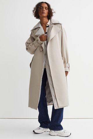 H&M + Trenchcoat and Quilted Vest
