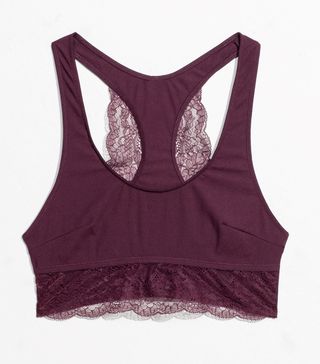 & Other Stories + Lace Racerback Bra