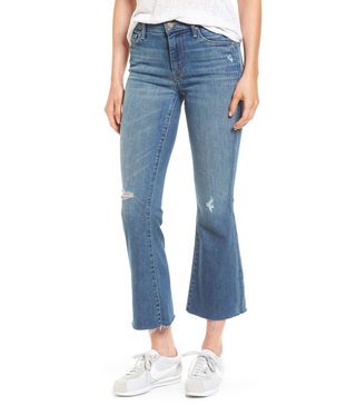 Mother + Frayed Ankle Jeans