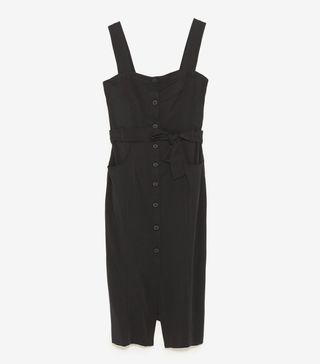 Zara + Midi Dress With Buttons