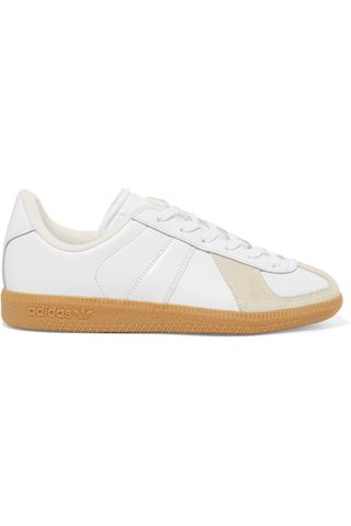 Adidas Originals + BW Army Suede-Trimmed Leather Sneakers