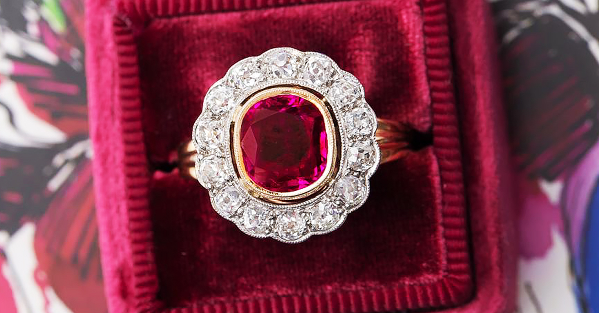 ❣️Ruby ❣️╰(*´︶`*)╯♡ Red Lab Created Ruby Rhodium Over Silver Bracelet 33.66ctw