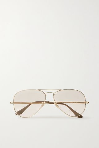 Ray-Ban + Aviator Gold-Tone Sunglasses