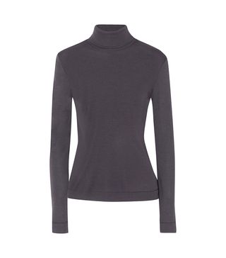 Hanro + Silk and Cashmere-Blend Jersey Turtleneck Top
