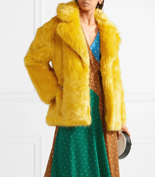 Diane von Furstenberg + Faux Fur Coat