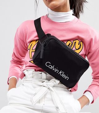 Calvin Klein + Nylon Logo Crossbody Bag