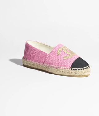 Chanel + Espadrilles in Cotton Tweed, Fabric and Grosgrain
