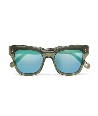 Chimi + 004 Cat-eye Acetate Mirrored Sunglasses