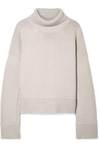 By Malene Birger + Jaquee Oversized Merino Wool-Blend Turtleneck Sweater