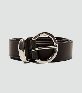 Zara + Leather Belt with Belt Loop