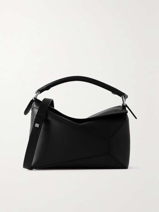 Loewe + Puzzle Edge Small Two-Tone Textured-Leather Shoulder Bag