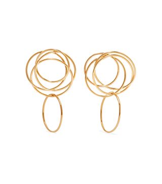 Natasha Schweitzer + Stevie 14-Karat Gold-Plated Earrings
