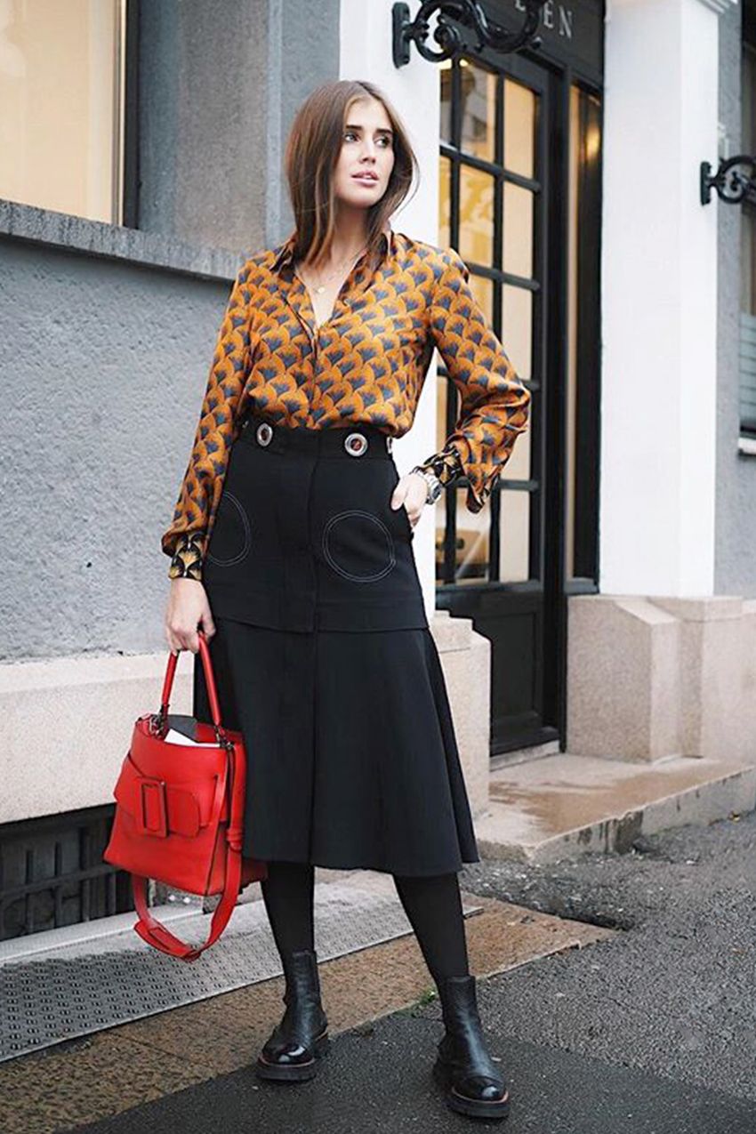 If You Have to Wear a Skirt This Winter, Wear It This Way | Who What Wear