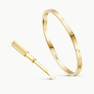 Cartier + Love 18ct Yellow-Gold Bracelet Small 