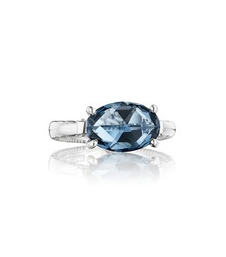Tacori + East-West Oval Ring featuring London Blue Topaz