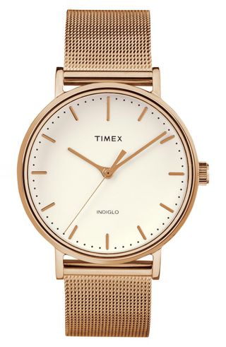 TimexR + Fairfield Mesh Strap Watch