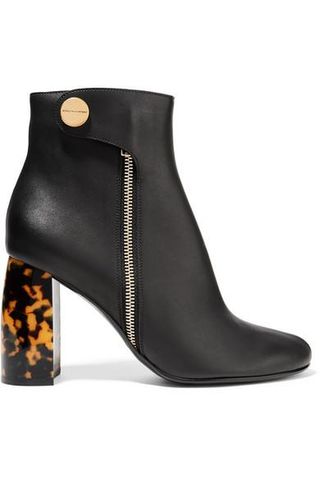 Stella McCartney + Faux-Leather Ankle Boots