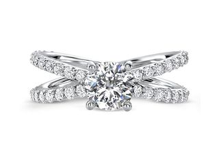 Ritani + Open Band Diamond Engagement Ring