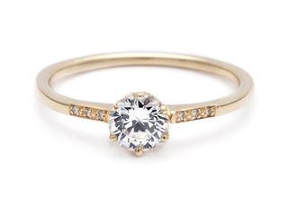 Anna Sheffield + Hazeline Solitaire Ring