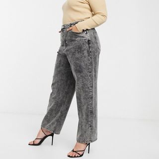 ASOS Design + High Rise Relaxed Dad Jeans