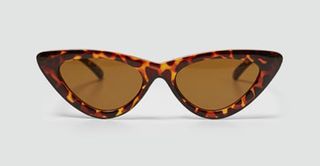 Zara + Slim Cat's Eye Sunglasses in Red
