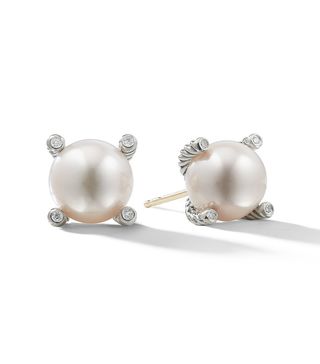 David Yurman + Pearl Stud Earrings