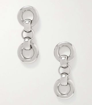 Laura Lombardi + + Net Sustain Cinzia Recycled Platinum-Plated Earrings