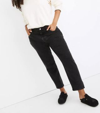 Madewell + Tomboy Straight Jeans in Lunar Wash