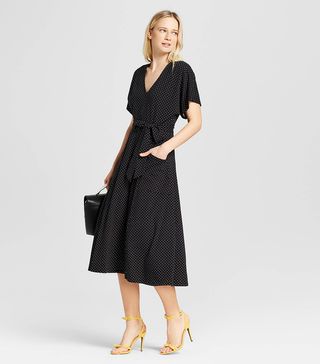 Who What Wear + Knit Midi Dress with Pockets