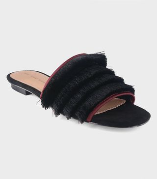 Who What Wear + Brea Fringe Slide Sandal