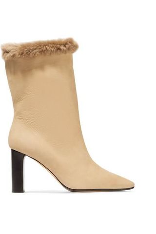 The Row + Emil Shearling-Trimmed Suede Boots