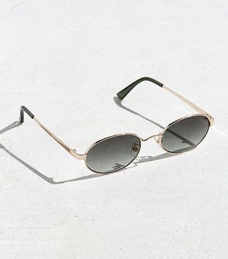 Urban Outfitters + UO Small Metal Oval Sunglasses