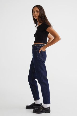 H&M + Mom Loose-Fit High Ankle Jeans