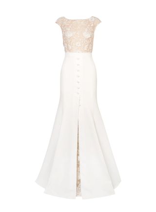 Rime Arodaky + Sewell Lace and Crepe Gown