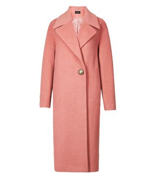 Marks and Spencer + Textured Single Breasted Coat