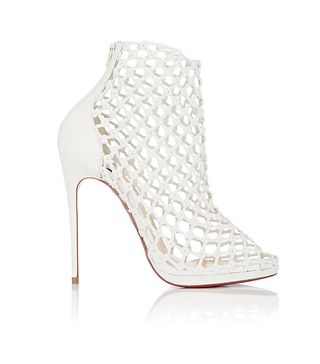 Christian Louboutin + Porligat Woven Leather Ankle Boots