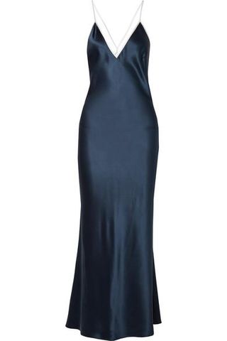 La Ligne + Boudoir Silk-Satin Maxi Dress