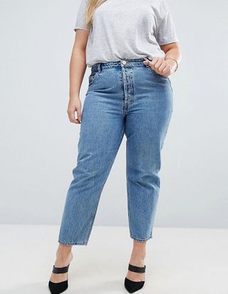 ASOS Curve + Recycled Florence Authentic Straight Leg Jeans